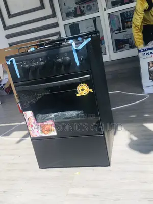 50x50 Glass Lid Black Oven With Grill 3gas Burner 1 Electric