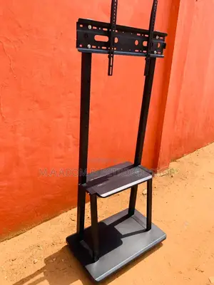 Anti-Rust Mobile Tv Stand With Wheels for 32” to 75” Tv