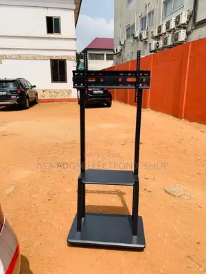 Shop Adorable Mobile Tv Stand With Wheels for 32”-75” Tv.