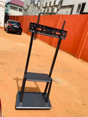 Mobile Tv Stand With Wheels For,32” to 75” Tv(Black).