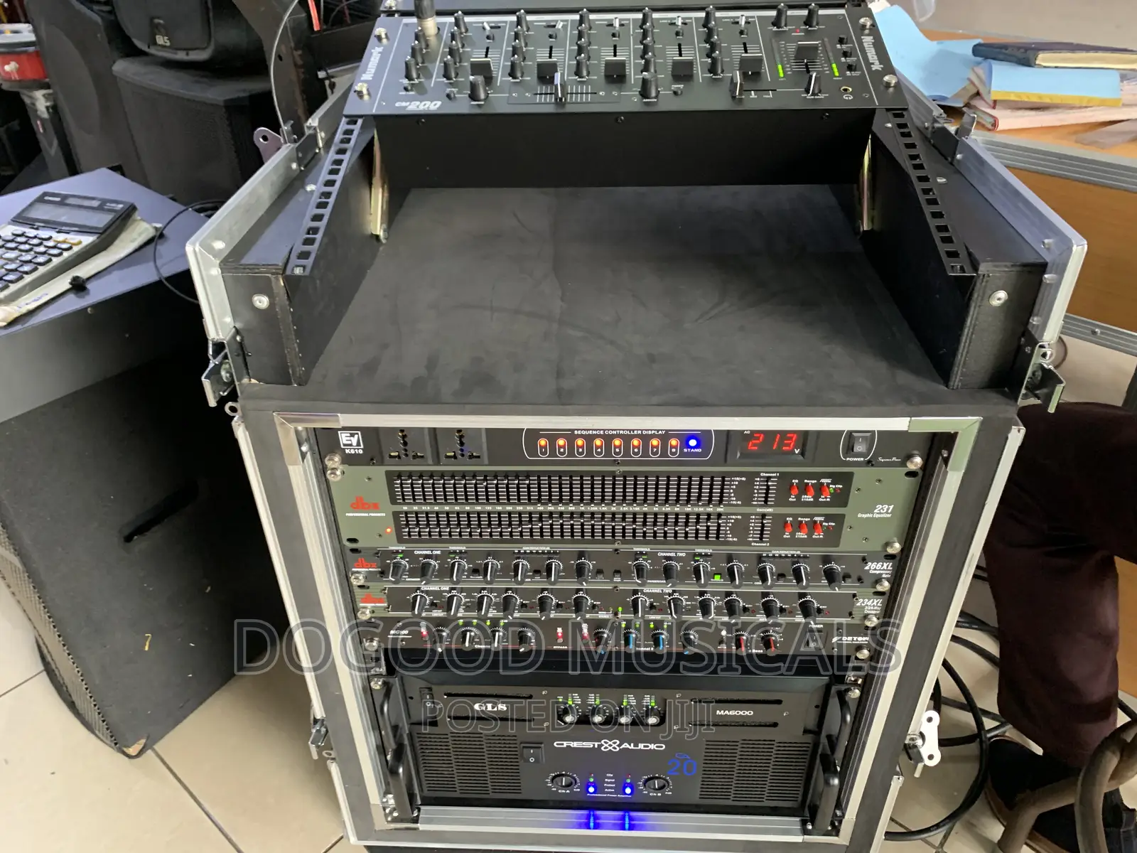 GLS Speakers Set With Amplifiers As Seen