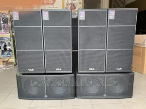 GLS Speakers Set With Amplifiers As Seen
