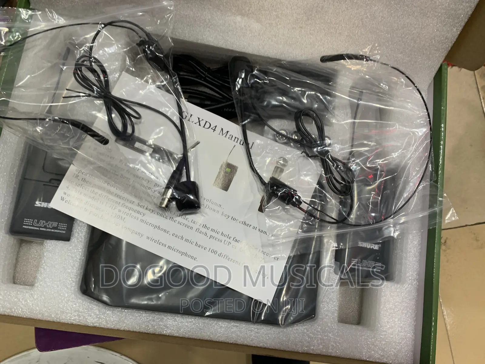 SHURE GLX4D 2in1 Lapel(Head)Wireless Microphone