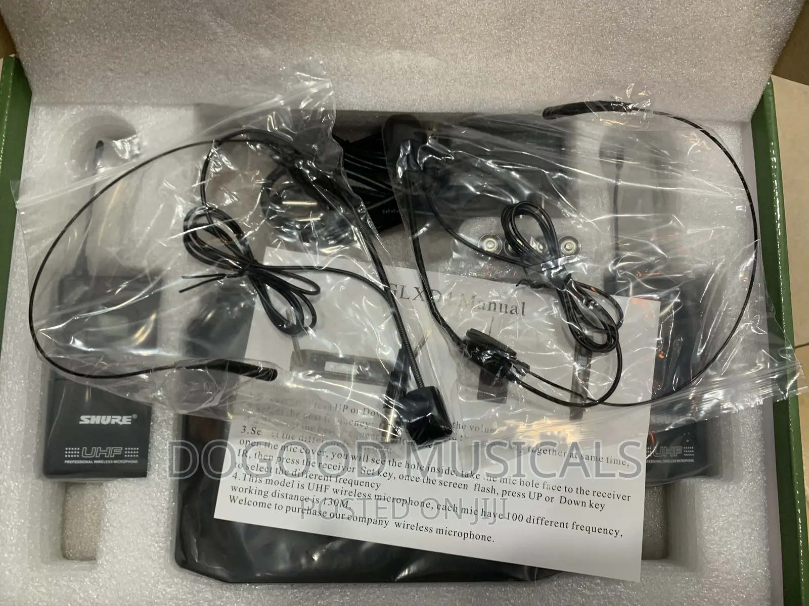 SHURE GLX4D 2in1 Lapel(Head)Wireless Microphone