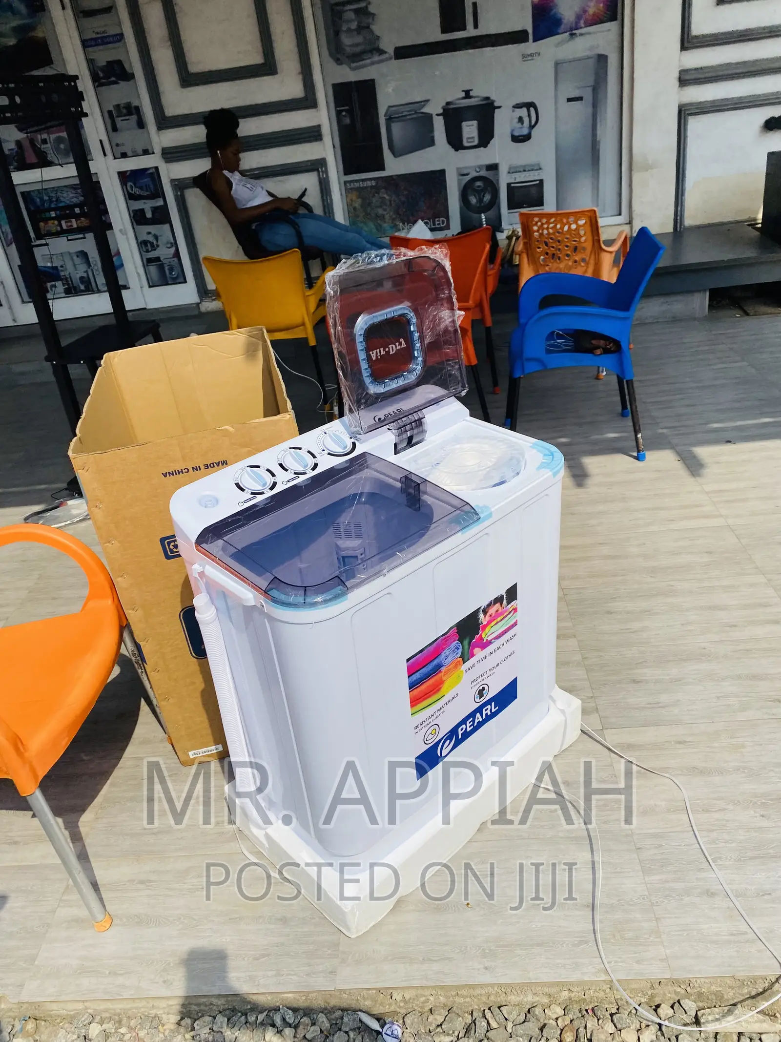 Durable Pearl 7kg,Semi-Automatic Washing Machine.