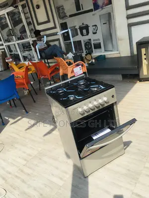 Oven With Grill 4 Gas Burner Volcano 50x50 Gray Glass Lid