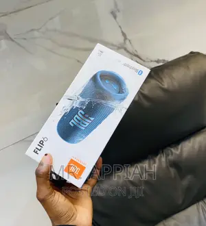 Elegant Blue JBL Flip6 6 Rechargeable Bluetooth Speaker.