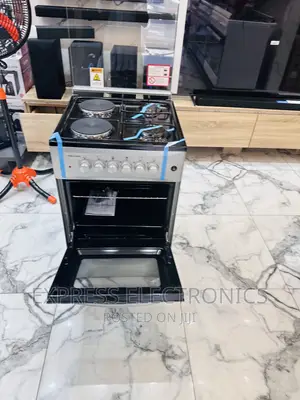 Sliver Gas Electric Cooker Oven Grill 50/50