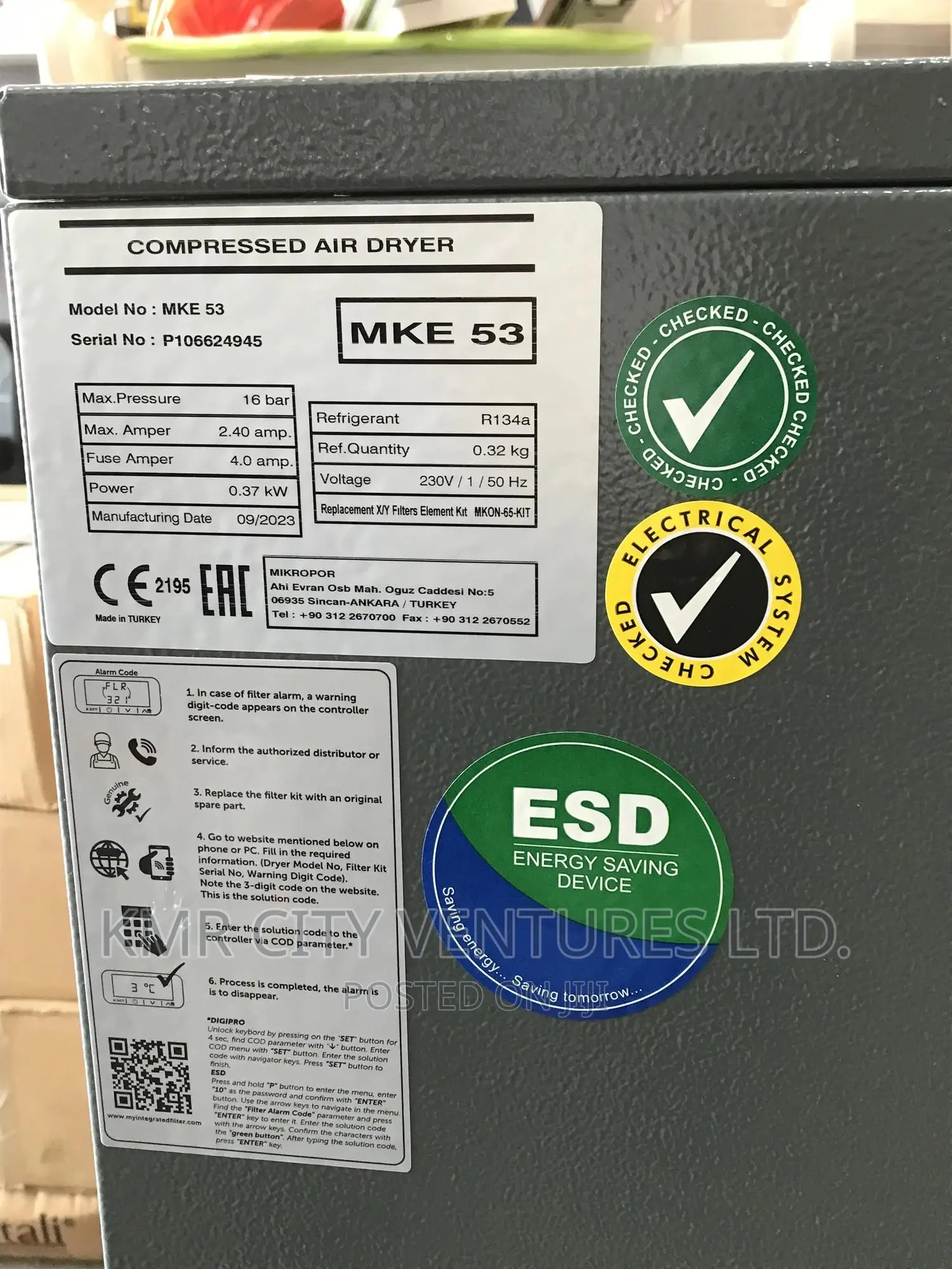 Compressed Air Dryer