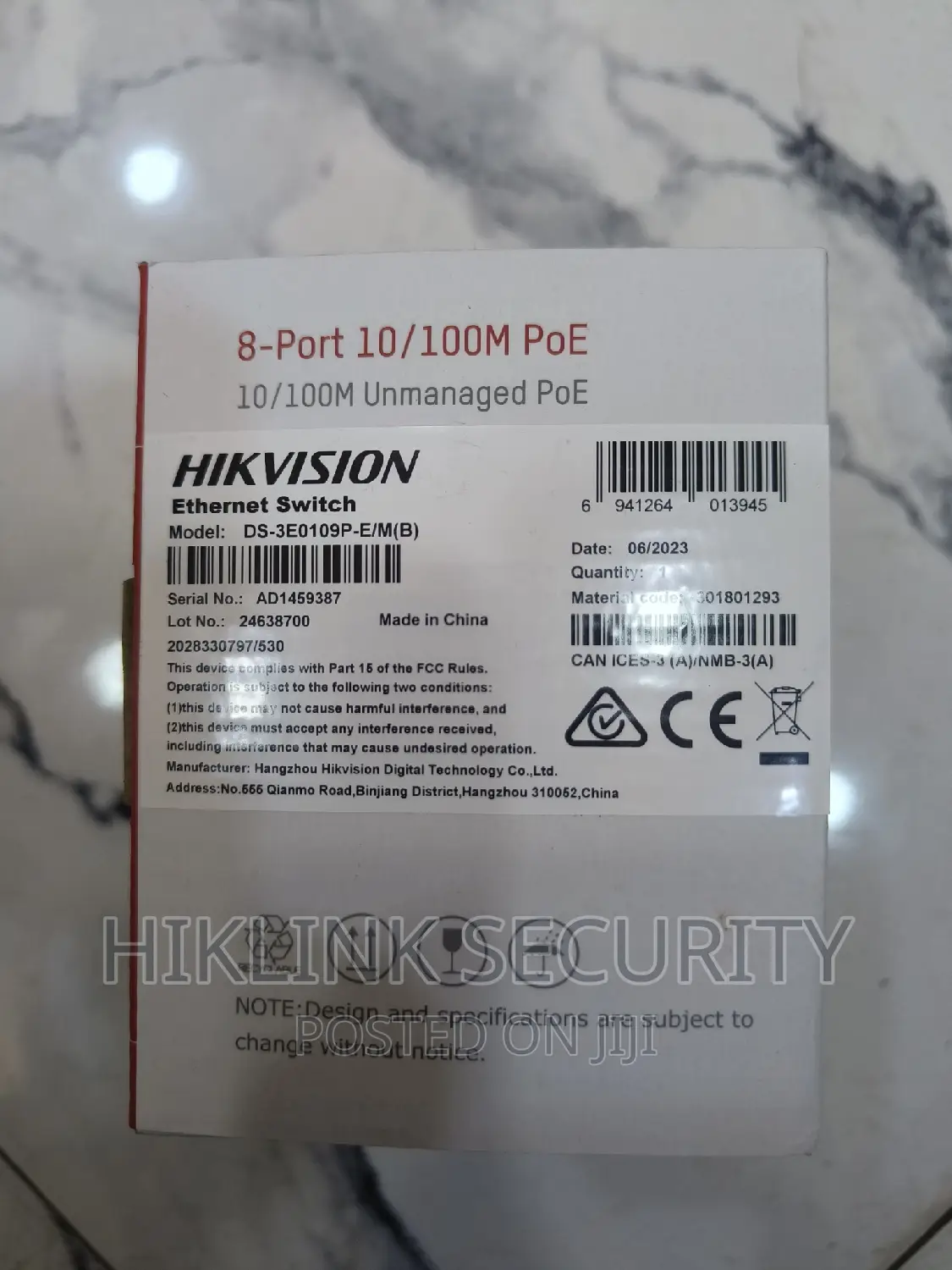 POE SWITCH HIKVISION 8 Port Poe