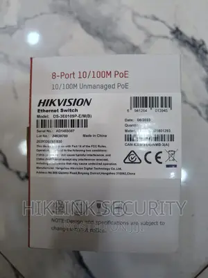 POE SWITCH HIKVISION 8 Port Poe