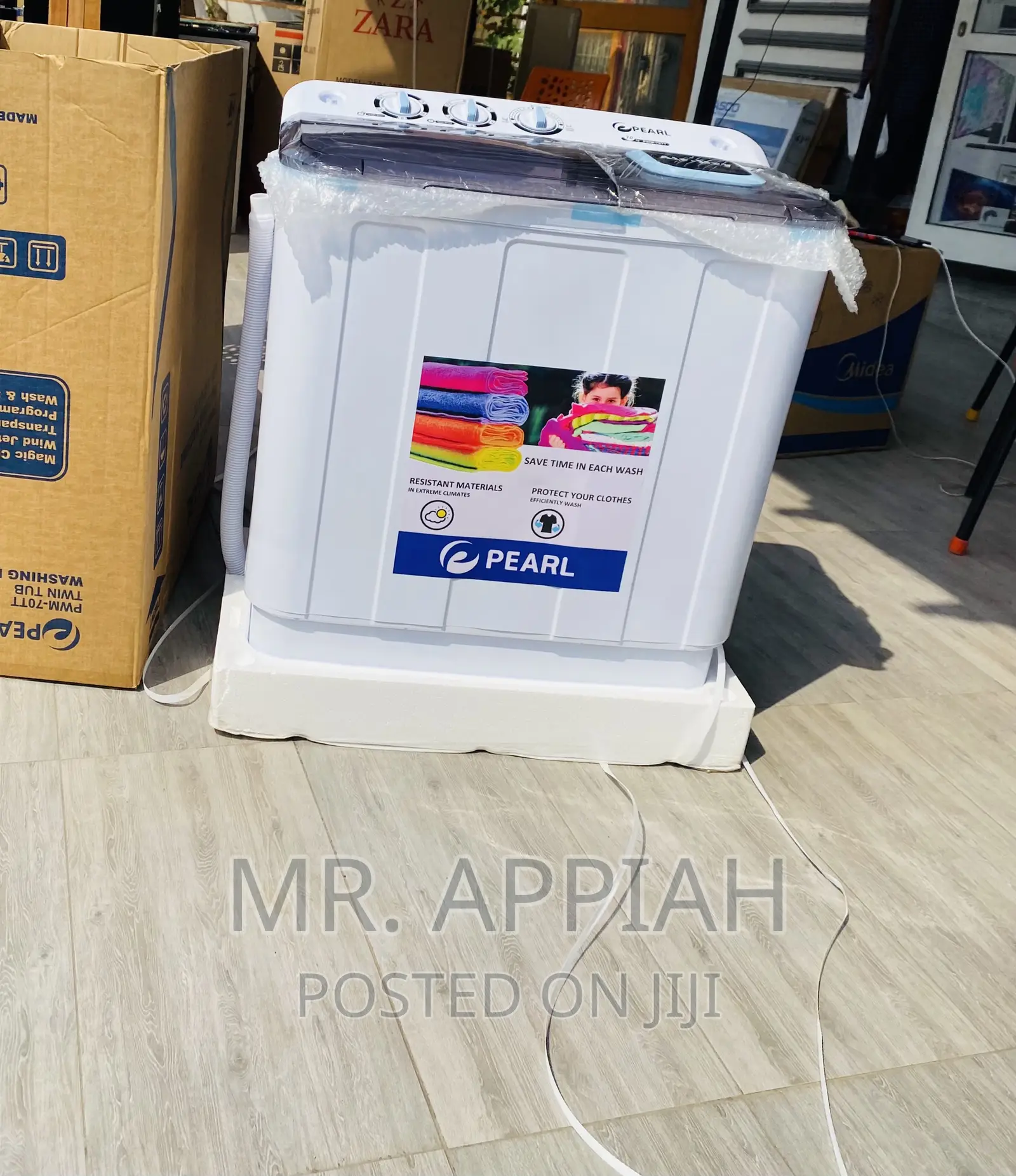 Energy Saving Pearl 7kg Spin/Dry Electric Washing Machine.