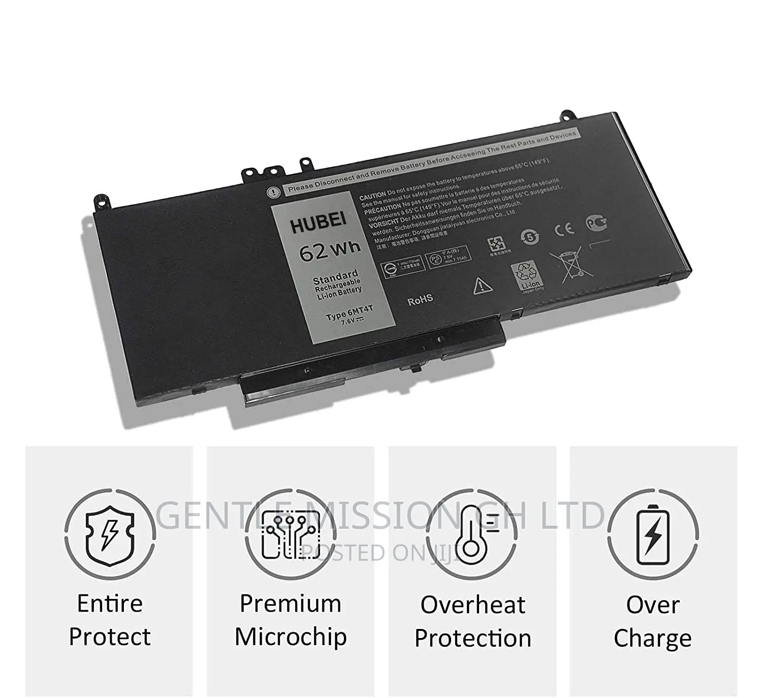 Dell 6MT4T Laptop Battery