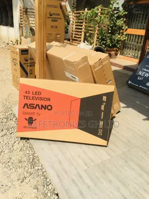 Asano 43 Inches Glossy LED Black Electric Smart UHD Tv