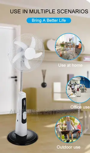 Speedy Rechargeable Standing Fan (Electricity Solar)