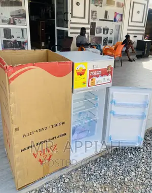 Brand New Zara 12TM 2 Door Electric Fridge With Shelves