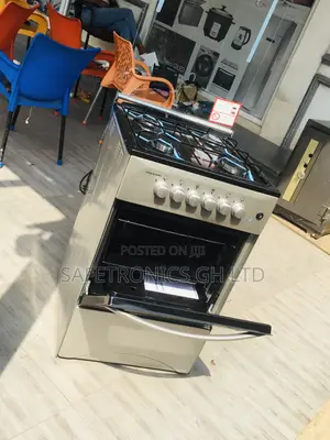 50x50 Glass Lid 4 Gas Cooker Volcano Gray Oven With Grill