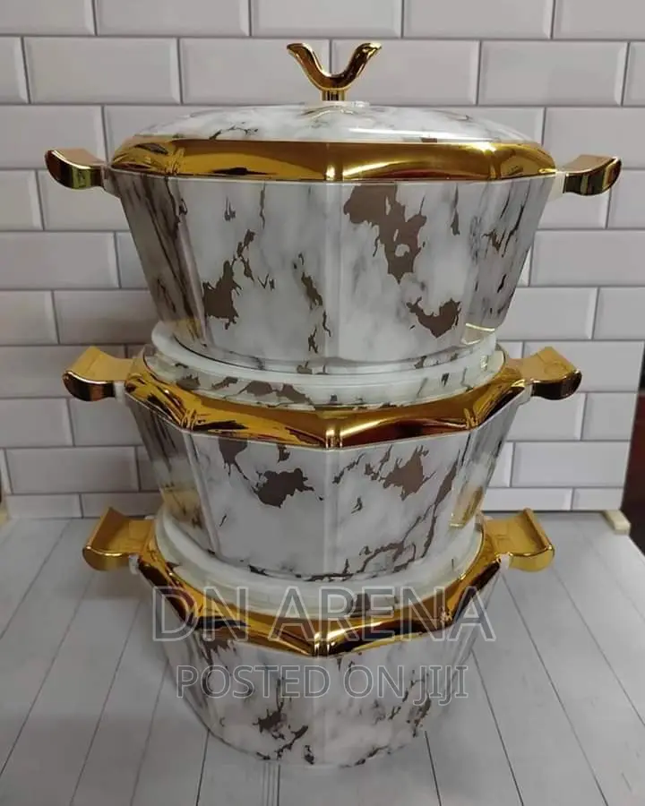 3pcs Luxury Food Warmer 3L 2.5L 2L