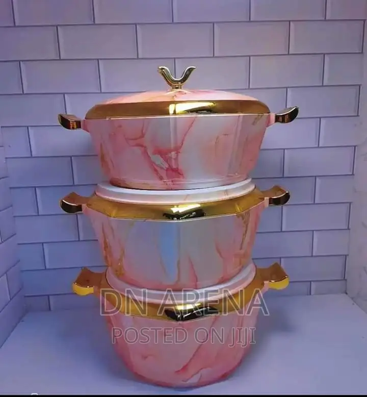 3pcs Luxury Food Warmer 3L 2.5L 2L