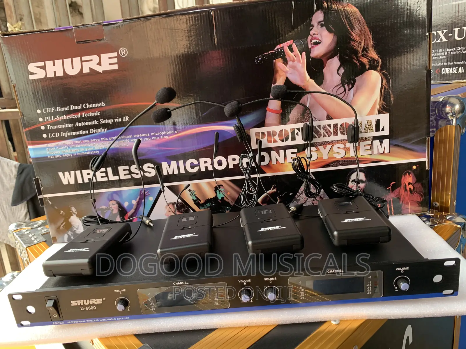 Shure U-6600 4in1 Lapel(Head)Wireless Microphone