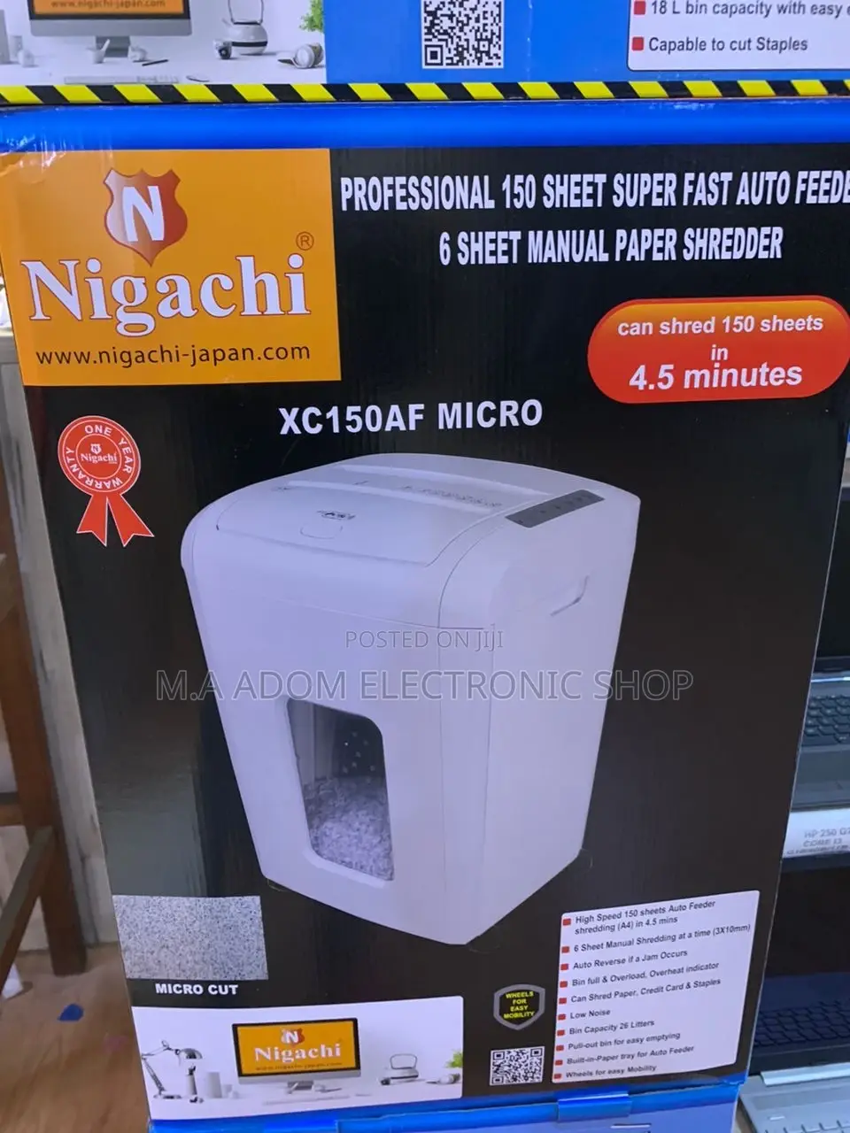 Quality Yet Affordable Nigachi Paper Shredder.