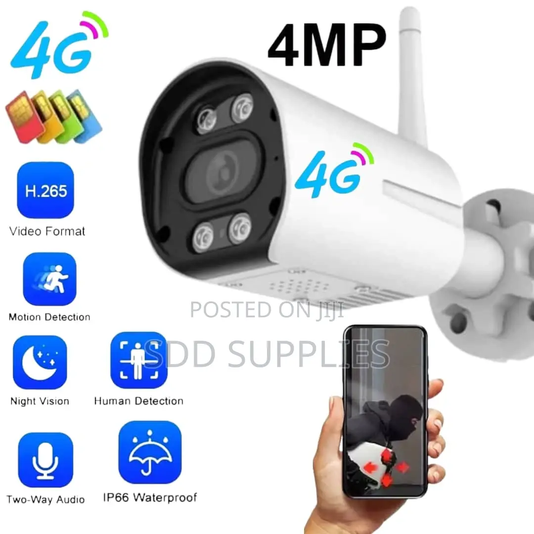 Bullet 4g Sim Card + Net Security Camera Indoor Outdoor