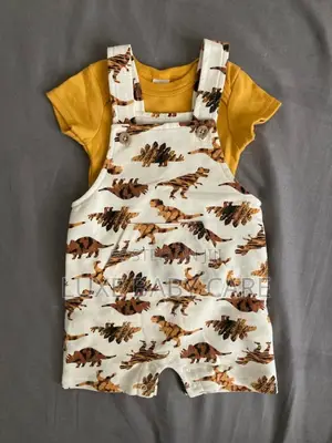 Baby Boy's 3-Piece Dinosaur Romper Bodysuit Set