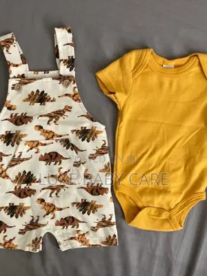 Baby Boy's 3-Piece Dinosaur Romper Bodysuit Set