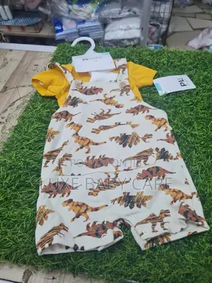 Baby Boy's 3-Piece Dinosaur Romper Bodysuit Set