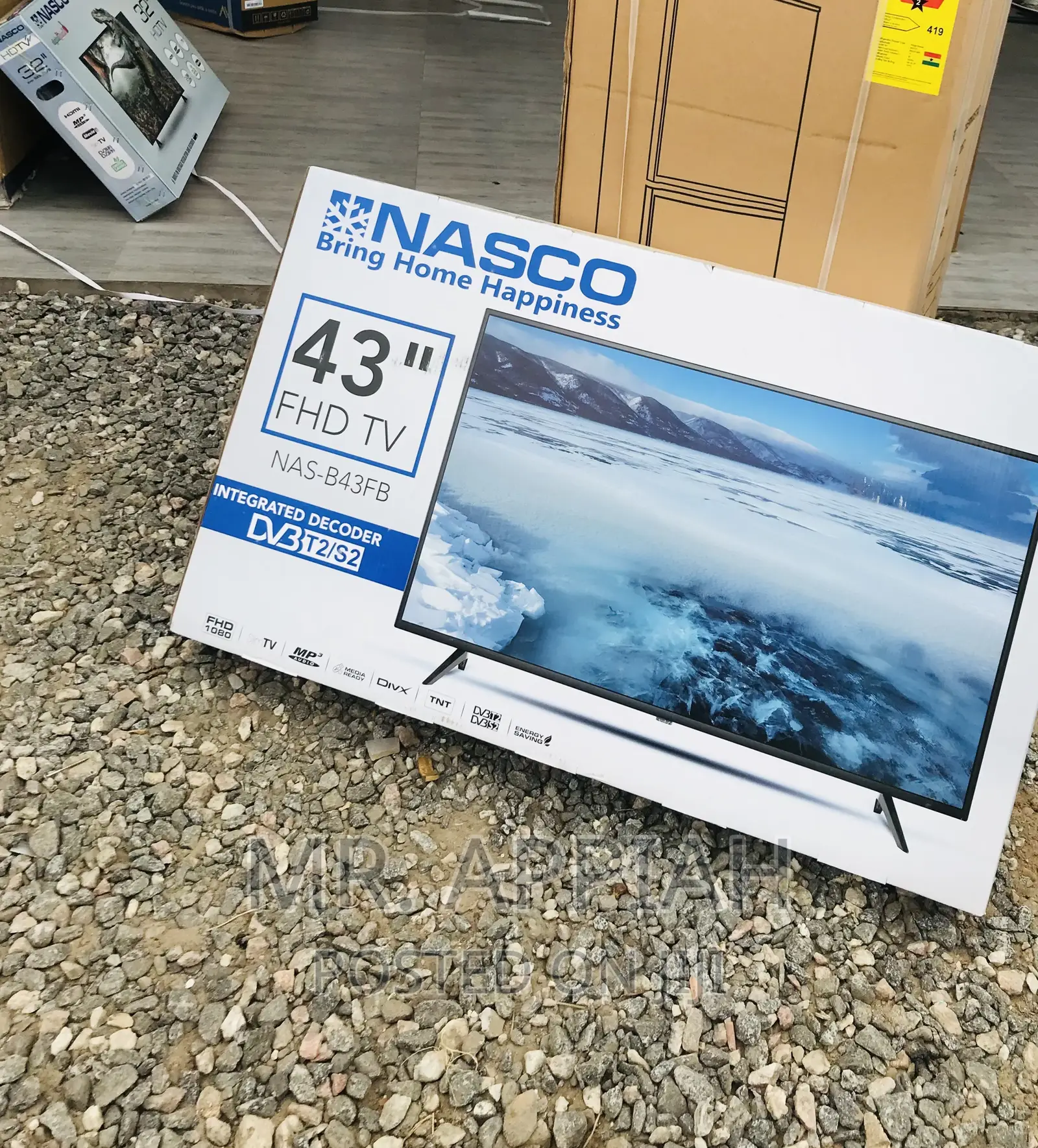 43 Inch Nasco Digital Satellite LED Tv(Black)