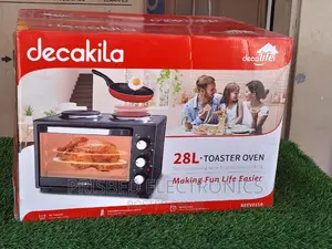 Decakila Durable Toaster Oven With Hoteplate and Grill 28lit