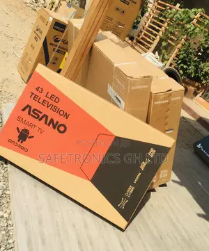 Electric Black Asano 43 Inches Smart Glossy LED UHD Tv