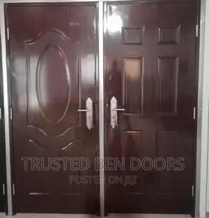 Panel Doors For Internal Use With Frames+Locks+Keys