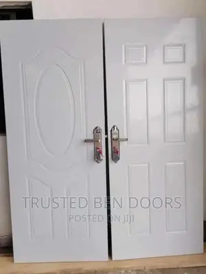 All White Panel Doors For Bedroom And Bathroom Use