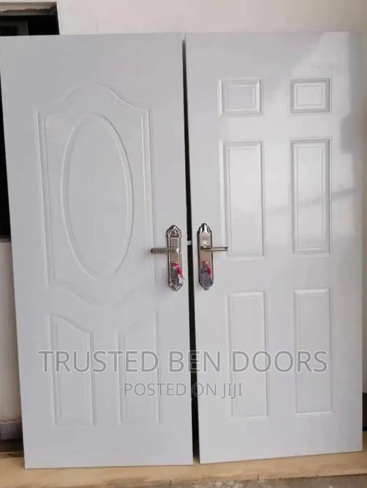 All White Panel Doors For Bedroom And Bathroom Use