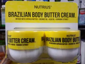 Nutrius Brazilian Body Butter Cream, 177ML (Pack of 2)