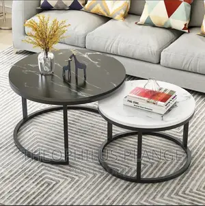 Center Table ( Black White Gold )