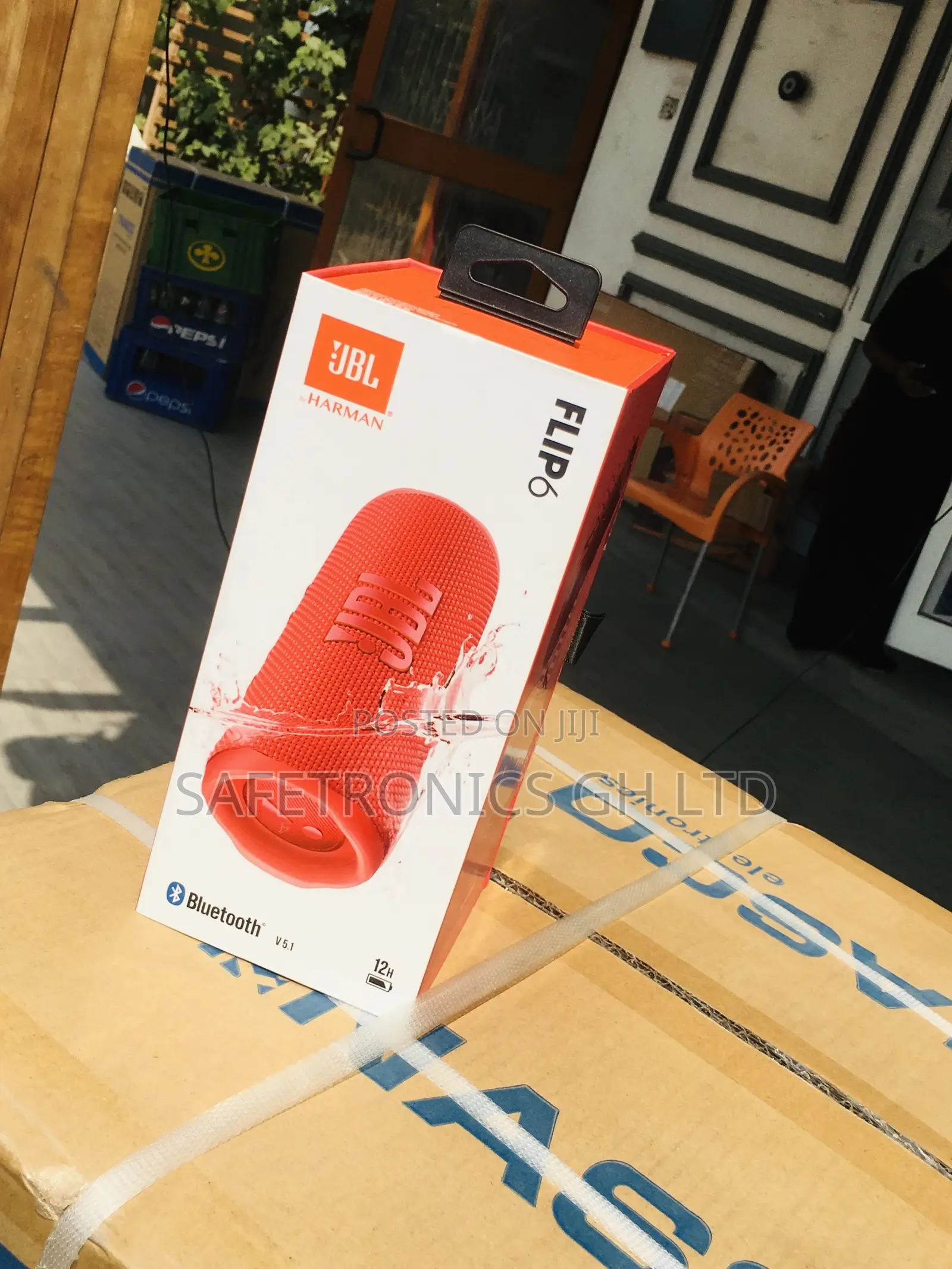 Flip 6 Wireless Bluetooth Red Electric JBL Speaker