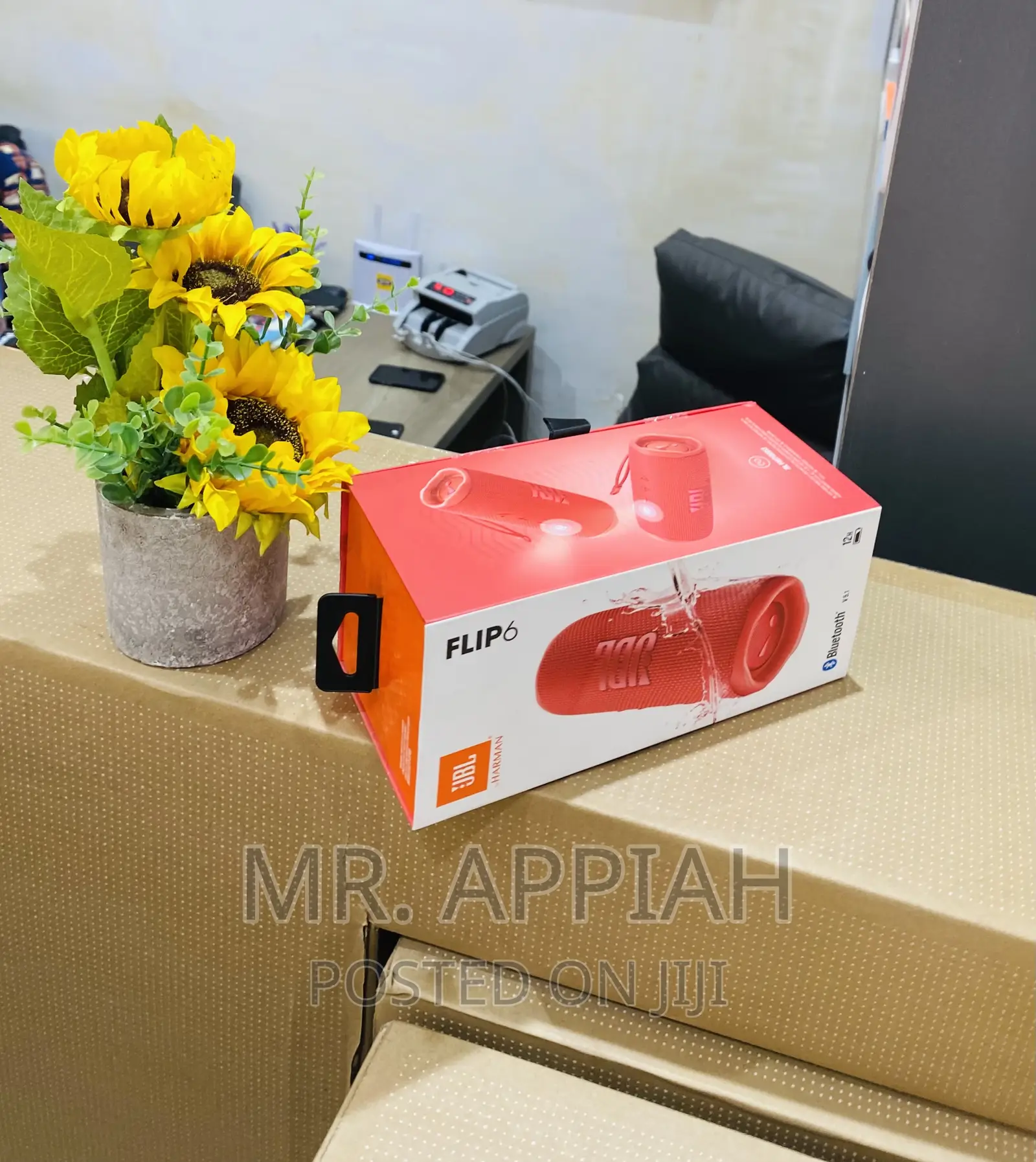 Shop Original JBL Flip 6 Portable Bluetooth Speaker(Red).