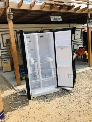 Nassb2-64s 2 Doors 502 Liters Side by Side Black Fridge