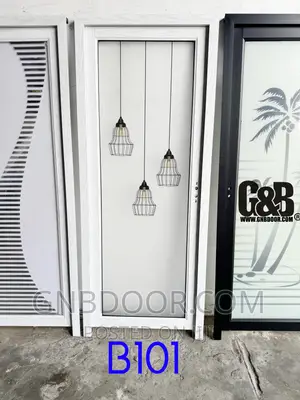 B101 Outside Open Washroom Door Glass and Aluminum