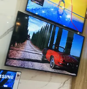 Samsung Electric Smart Black 50 Inches AU90 Glossy LED Tv