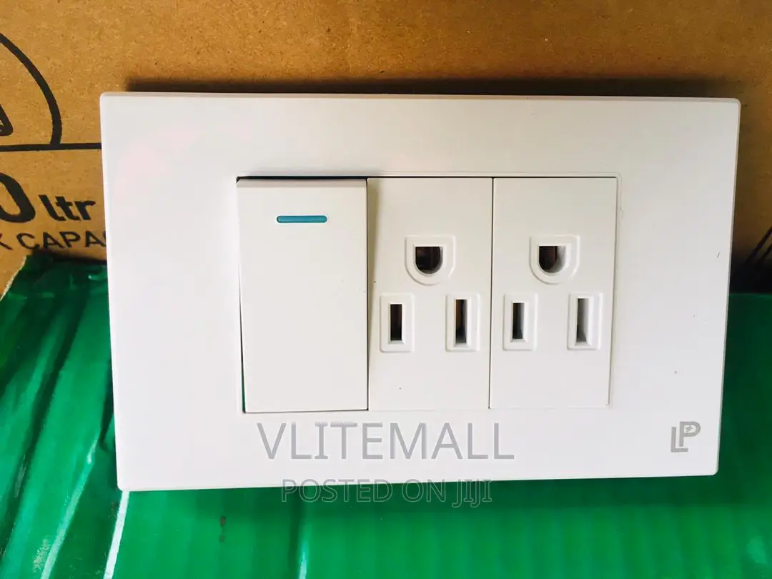 LP - 110 Socket With Switch(White)