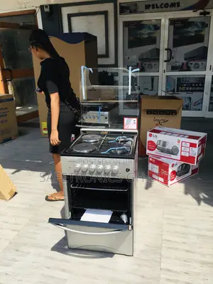Oven With Grill Volcano 2 Electric 2 Gas Burner Glass Lid