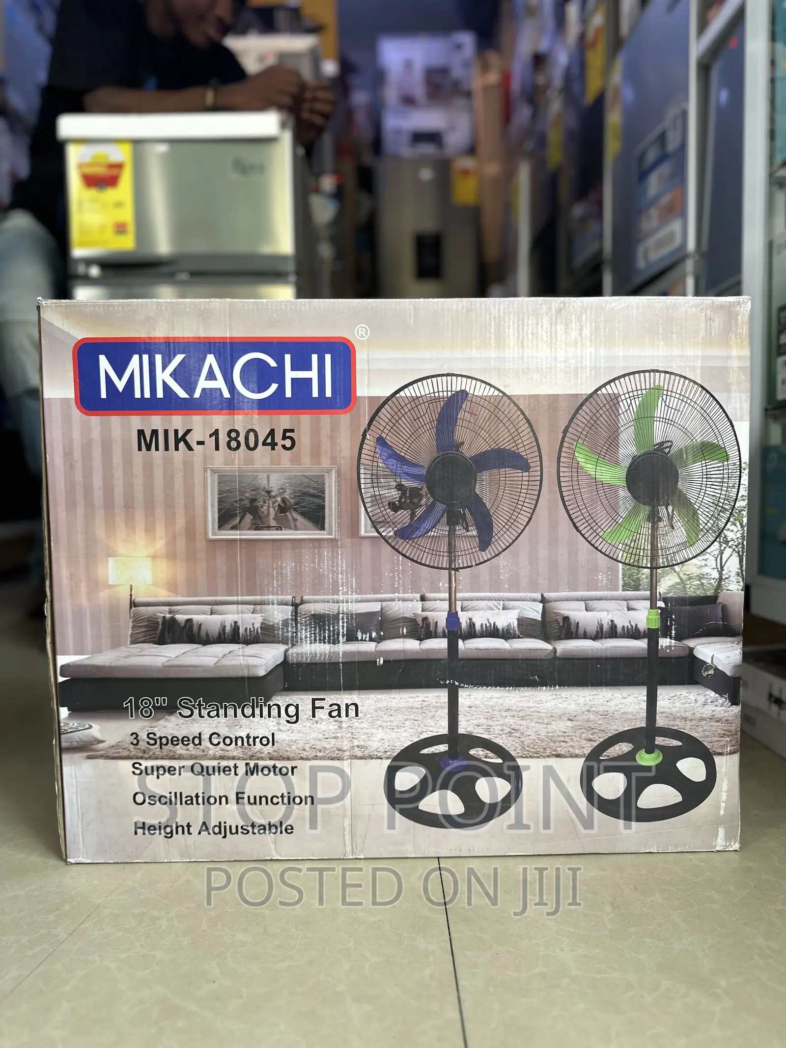 Mikachi 18 Inch Standing Fan