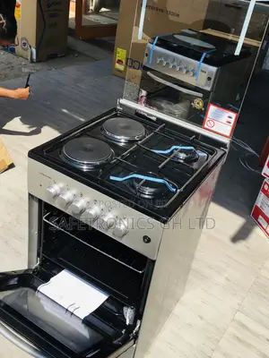 Oven With Grill 50x50 Volcano 2 Gas 2 Electric Glass Lid