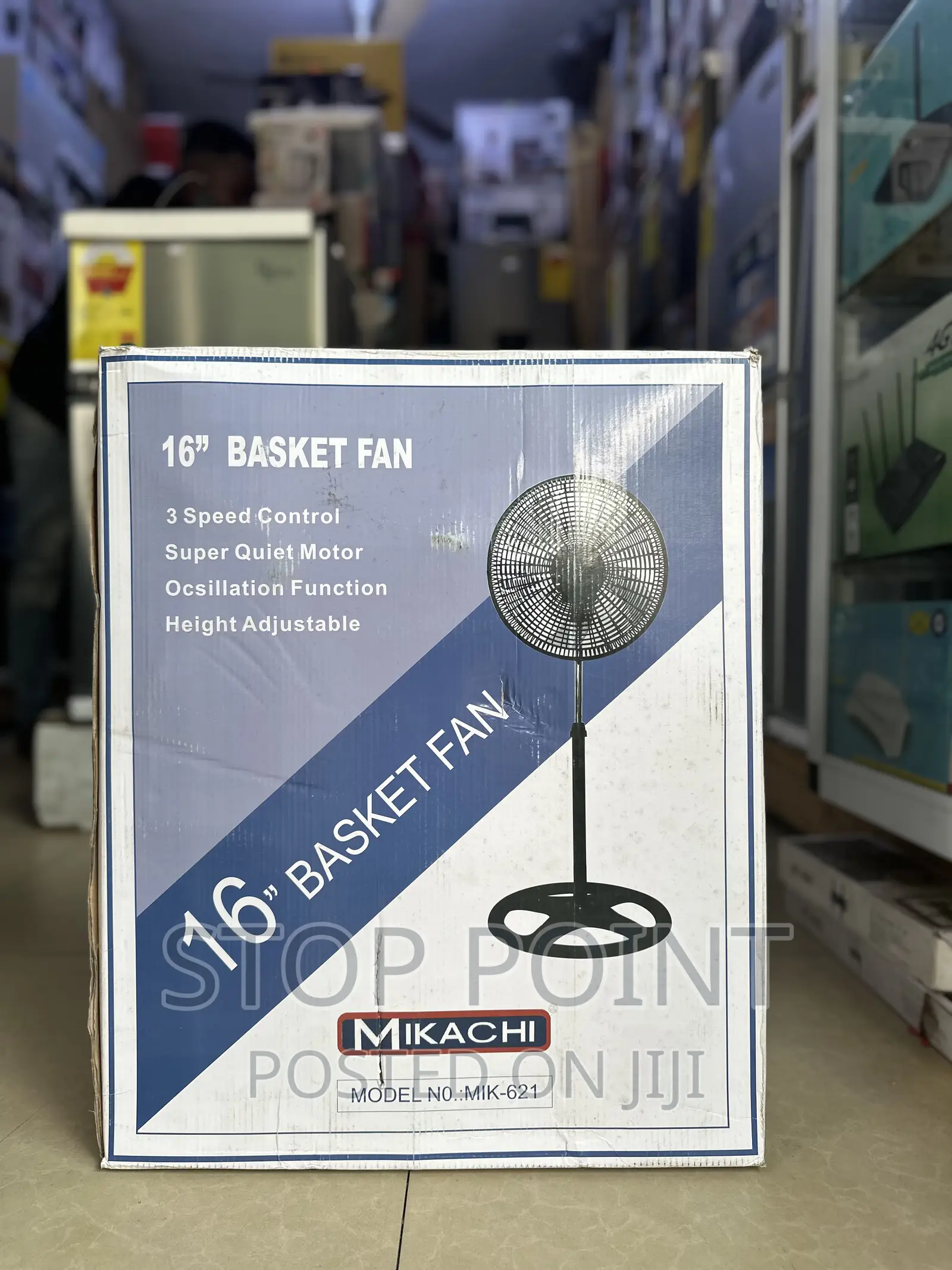 Durable Basket Standing Fan