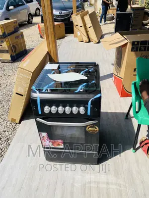 Original Ferre 50x55 4 Gas With Oven Grill(Black).