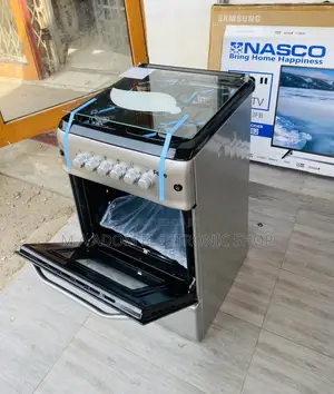 Well Design Ferre 50x55 4 Gas Burner With Oven + Glass Lid.