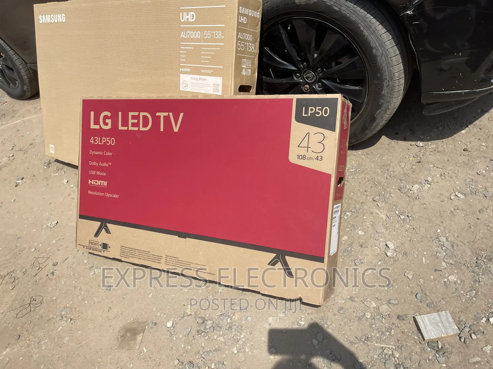 Glossy Black Slim FHD Satellite LG 43”LM5000